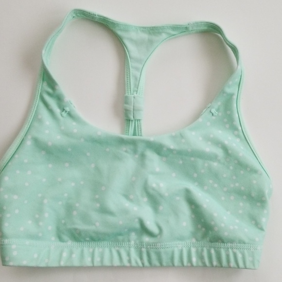 lululemon athletica Other - Lululemon bra 4 green white polka dot J19